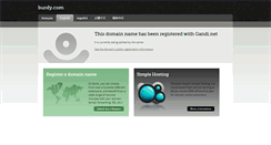 Desktop Screenshot of burdy.com